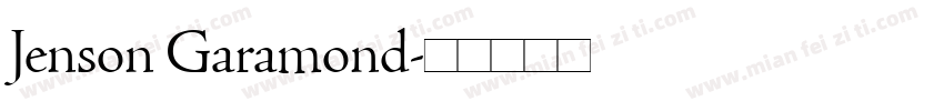 Jenson Garamond字体转换